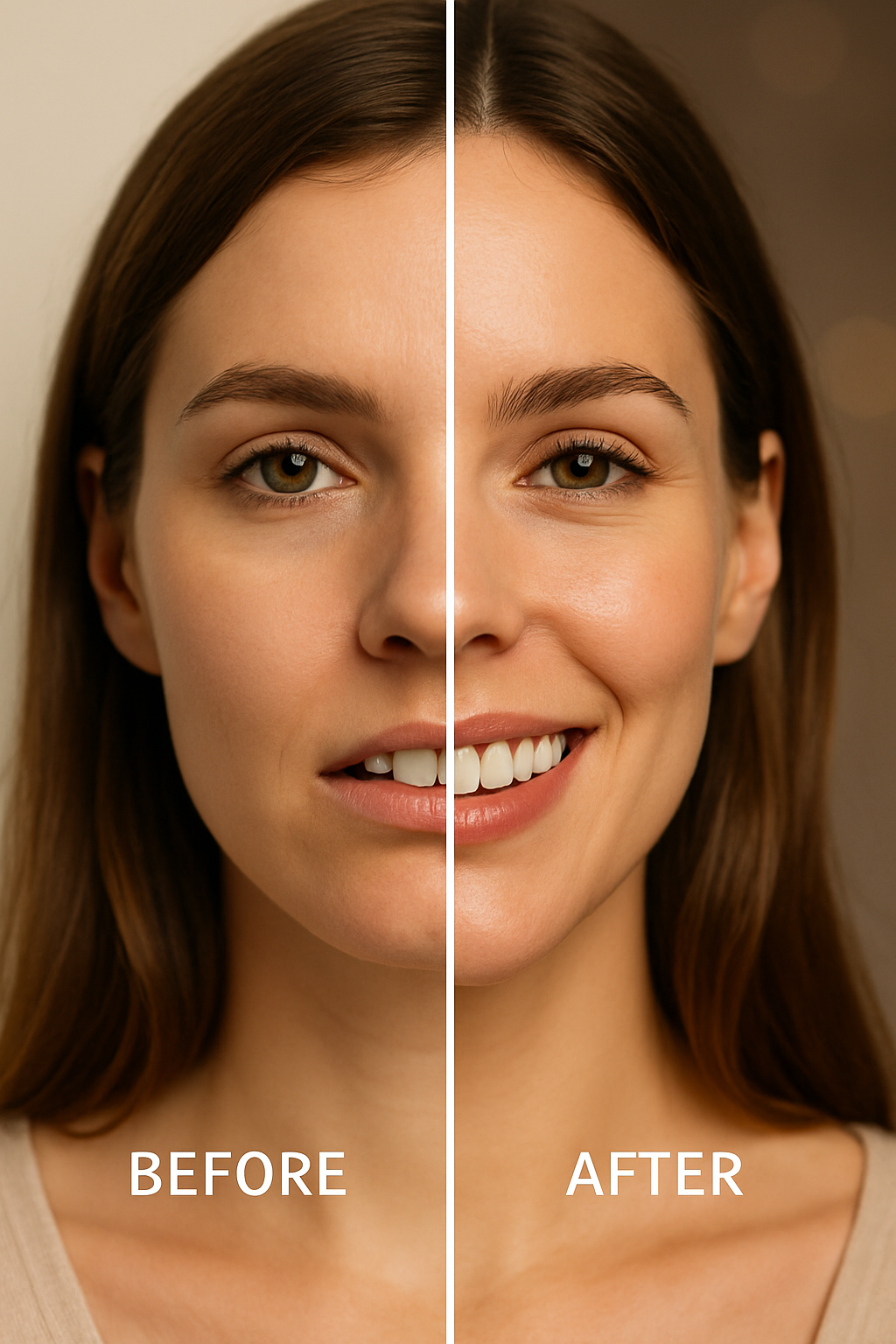 Porcelain veneers smile makeover